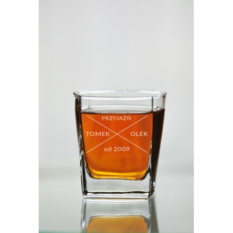 Szklanka personalizowana do whisky dla przyjaciół