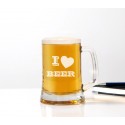 Kufel do piwa 'I love BEER' dla mężczyzny