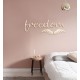 FREEDOM - napis na ścianę, ozdoba 3D, dekoracja mieszkania, wystrój wnętrz