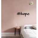 HOPE - napis na ścianę, ozdoba 3D, dekoracja mieszkania, wystrój wnętrz