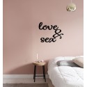 LOVE & SEX - napis na ścianę, ozdoba 3D, dekoracja mieszkania, wystrój wnętrz