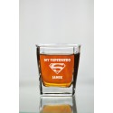 Szklanka do whisky z własnym imieniem "My superhero..."
